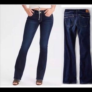 American Eagle kick boot super stretch jeans